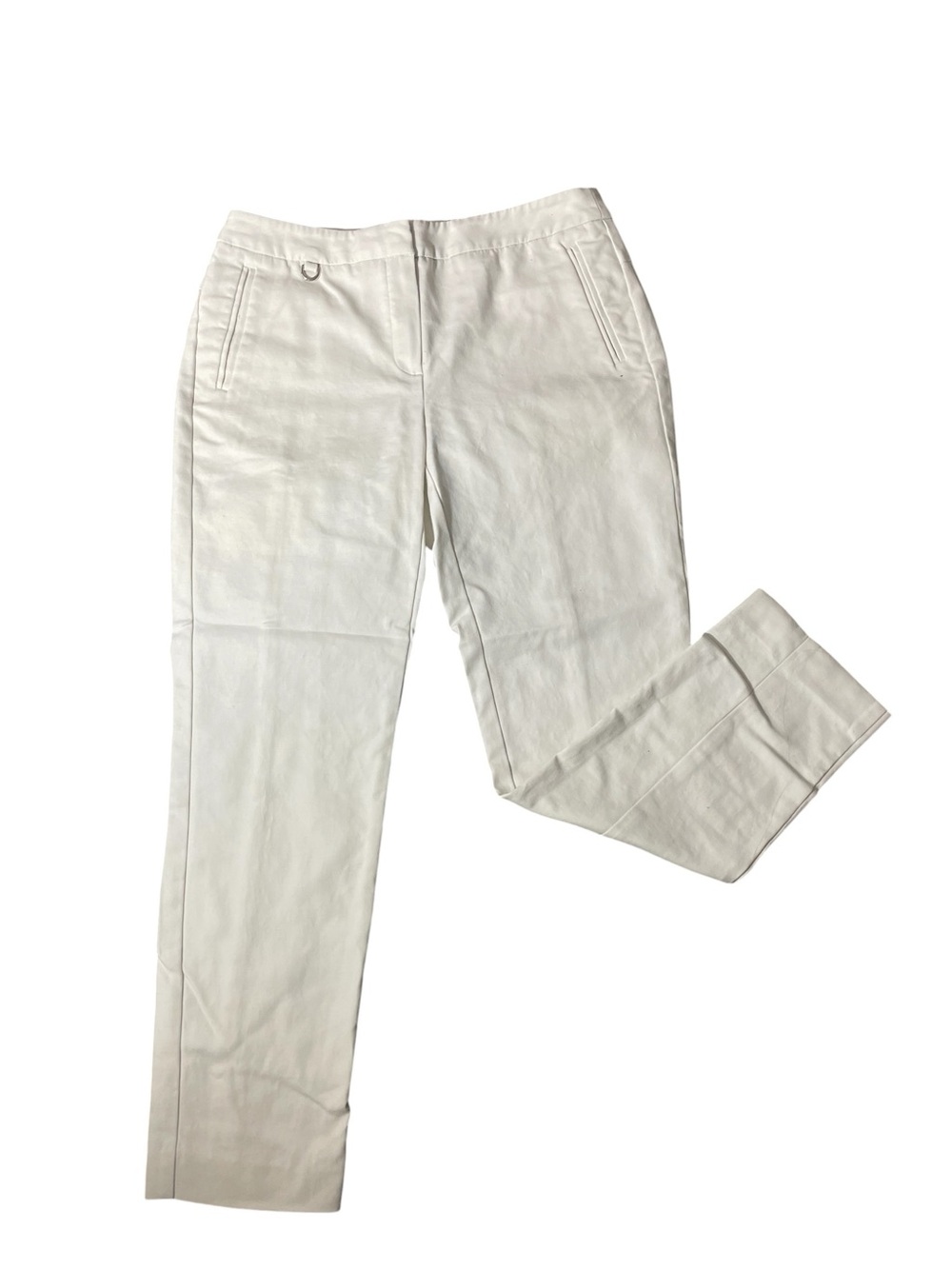 B8- Adrianna Papell Women’s size 6 Cream Straight-Leg pants